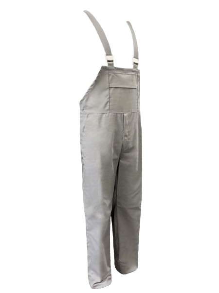 Metzgerhose Fleischerhose Latzhose Herren HACCP hellgrau