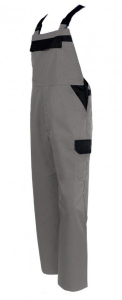 Herren Latzhose Arbeitshose grau schwarz